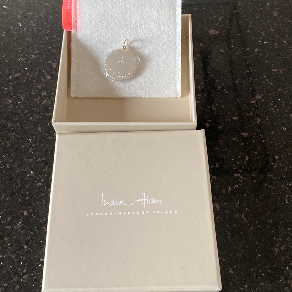 Brand new India Hicks Silver Cross Pendant